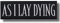 Aufnäher zum Aufbügeln, Motiv: As I Lay Dying