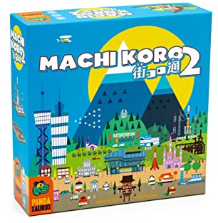 Pandasaurus Games Machi Koro Pandasaurus 2 - Eigenständiges Brettspiel - Schnelles Würfelspiel für Erwachsene und Kinder - Ab 10 Jahren - Für 2 bis 5 Spieler - Englisch