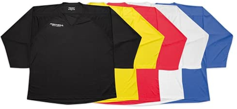 Fischer Trainingstrikot Eishockey, Hockey Practice Jersey junior-Senior (schwarz, M)