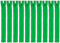 Faden & Nadel Reißverschluss Set: 10 Nylon Reißverschlüsse, nicht teilbar, 22 cm lang, grün
