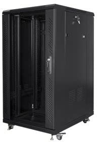 Armario LANBERG Rack 19 22U 600X800 Flat Pack Black Negro