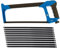 Large Hacksaw Set 12 300mm Heavy Duty Metal Steel Hand Saw Cut Blades 11pc (Hacksaw + Blades)