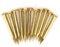 Boutons d'écusson en Laiton, 100 pièces Tête Ronde en Laiton Clou Meubles Charnière, Punaise des Meubles Clous Goupilles Kit pour Meubles Rembourrés Liège Conseil(Longueur 10mm)