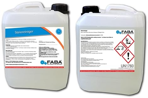 FABA Steinreiniger Wegreiniger für Terrasse und Pflaster 2x5 Liter