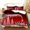 AANKA Duvet Cover Mikrofaser Mit 2 Kissenbezügen 80X80Cm Weich Bequem Bettwäsche 200X200 Mädchen Teenager Weihnachten Weihnachts Wintermotiv Weihnachtsmotiv Bettwäsche