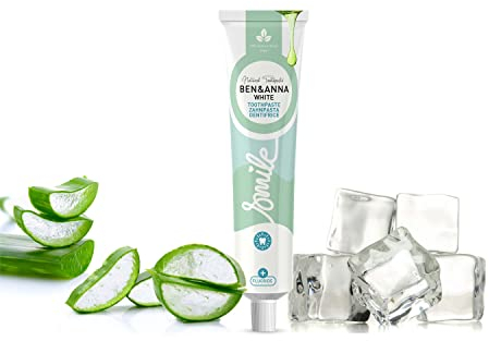 Ben & Anna natürliche Zahnpasta mit nachhaltiger Verpackung (75 ml (1er Pack), White)