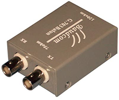 E1 balun 75 ohm BNC hembra a 120 ohm RJ45