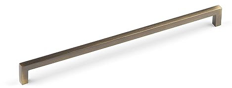 320mm Antique Brass Kitchen Cupboard Handle Square Brushed Dark Gold Cabinet Drawer Pull Wardrobe Furniture Replacement Upcycle