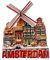 Amsterdam Niederlande Windmühle Haus Kühlschrank Magnet 3D Reise Souvenir Kühlschrank Dekoration Magnetaufkleber Handwerk Kollektion