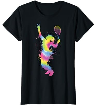 Tennisspielerin Splash Tennis Tennislehrer Damen Mädchen T-Shirt