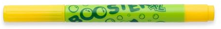 JOLLY Booster XL, 12 Stifte, Hellgelb, nachfüllbare und ungiftige Fasermaler, für Kleinkinder ab 3 Jahren, auswaschbare Tinte, Spitzen austauschbar, Spitze unversenkbar