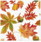 20 Servietten Herbst Blätter und Kastien im Herbst als Tischdeko. Papierservietten mit Motiv. Auch für Decoupage und Serviettentechnik 33x33cm
