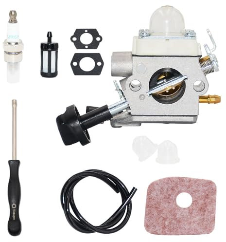 CHRYSM BG56C Carburetor Kit for STIHL BG56 Carburetor Carb Rebuild Kit Replaces for Zama C1M-S260B C1M-S260 4241-120-0632 4241-120-0622 4241-120-0615 Carb Carburetor Trimmer with Maintenance Kit