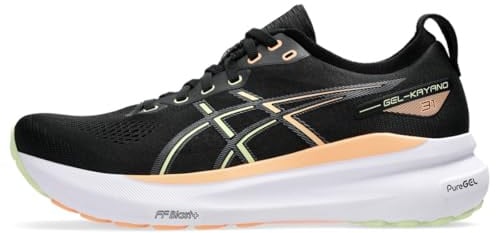 Asics Herren Gel-Kayano 31 Sneaker, Black Cool Matcha, 42 EU