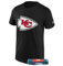 Kansas City Chiefs T-Shirt Logo Unisex NFL Fanartikel +Fanergy Traubenzucker (DE/NL/SE/PL, Alphanumerisch, XXL, Regular, Regular, Schwarz)