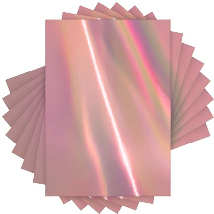 Craft Perfect Iridescent Mirror Card - Angel Fire - A4 (40 Pack) - 250gsm Premium Single-Sided Holographic Cardstock for Die Cutting, Crafts, & Paper Projects