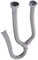 3,5 Fuß Waschmaschine PVC Y -Form -Abfluss -Abflussschlauch -Waschanschluss, Drehgrenzfläche mit 2 wasserdichten Ringen