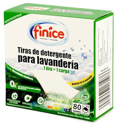 Detergente Ecológico en Tiras para Lavadora (80 Lavados) | Limpieza Profunda | Con Suavizante | Sin Plásticos | Libre de fosfatos, lejía, colorantes y parabenos | Ropa Blanca y de Color | - VAMZ Shop