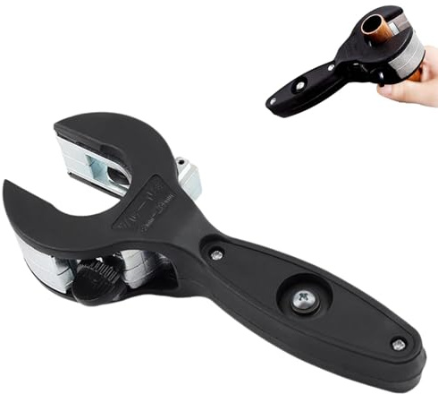 GjnjfdF Ratchet Pipe Cutter, Ratchet Tube Cutter for PVC | Portable Pipe Cutting Tools,Copper Pipe Cutter,PVC Pipe Cutter,Rigid PVC Pipe Cutter for Thin
