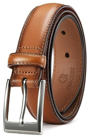 CHAOREN 3cm Ledergürtel Herren, Gürtel Herren Leder für Business und Formelle Anlässe, Anzuggürtel Perfekter zu Männer Businessschuhe
