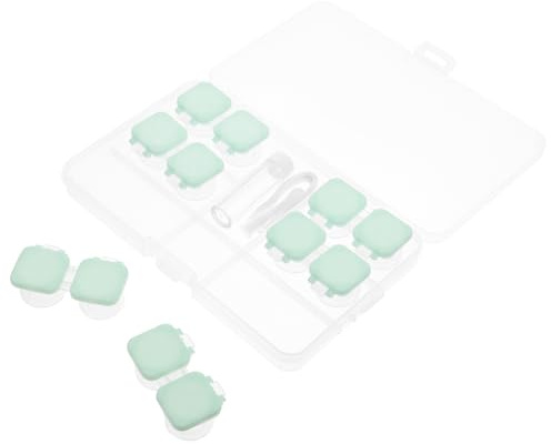 Ipetboom 2sätze Tragbarer Kontaktlinsenbehälter Mit Druckverschluss Auslaufsicherer Organizer Für Kosmetik Und Reise Für Aufbewahrung Und Pflege Von Kontaktlinsen