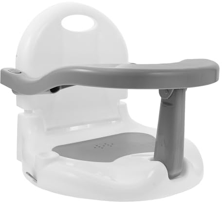 BAZEITFLOW Babysitz für Badewanne Ab Monate Abnehmbarer mit Rückenlehne Rutschfest Komfortabel für Baden Füttern und Haarewaschen Grauer für Entspannte Babypflege