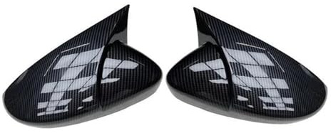Rückspiegel Kappe Spiegelkappen für VW für Scirocco 2009 2010 2011 2012 2013 2014 2015 2016 2017 2018 Spiegel Cover(Kohlenstoff-Look)