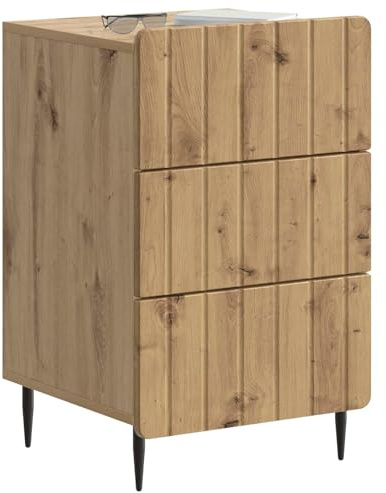 vidaXL Nachttisch Artisan-Eiche 43 x 41 x 68 cm Holzwerkstoff, Stylische Nachttische, Moderne Schlafzimmertische, kompakte Aufbewahrung, Coole Deko für Dein Wohnzimmer