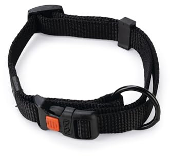 Karlie Art Sportiv Plus Halsband verstellbar neue universal Farben Mix and Match L: 30 - 45 cm B: 15 mm S schwarz