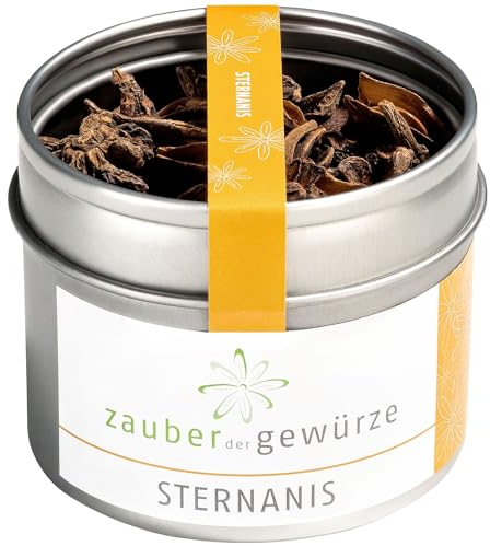 Zauber der Gewürze Sternanis - Anis Sterne zum Kochen, Backen & zur Dekoration, 100% Natürlich, 25 g