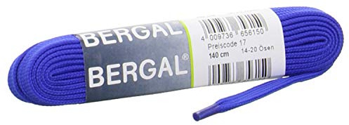 Bergal Sneaker Laces Schnürsenkel 10 mm breit verschiede Farben (140 cm, Royalblau 175)