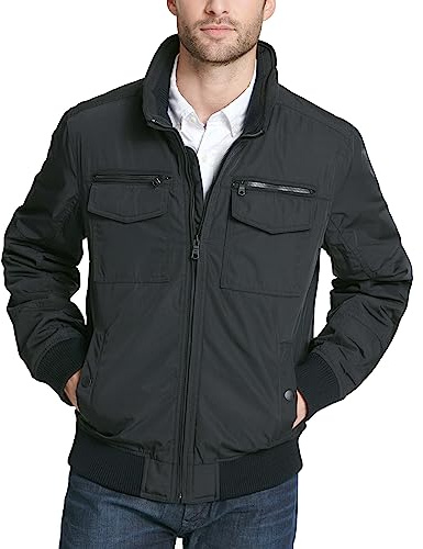 Tommy Hilfiger Homme 154AP775 Manches Longues Veste coupe-vent - Noir - Taille S