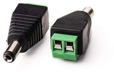 edi-tronic DC Stecker Verbinder Adapter Steckverbinder 2,1x5,5mm mit Schraubklemmen