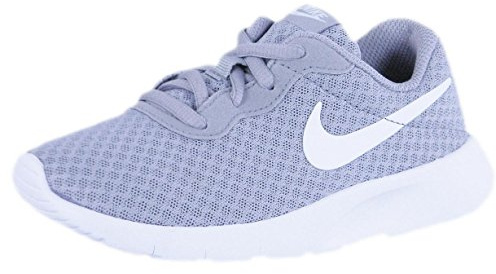 NIKE Boy's Tanjun (Ps)' Running Shoes, Grey Wolf Grey White White 012, 13.5 UK Child