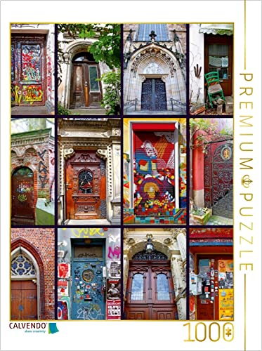 CALVENDO Puzzle ANGEKLOPFT - TÜREN IN Bremen 1000 Teile Puzzle hoch | Lege-Größe cm Foto-Puzzle für glückliche Stunden