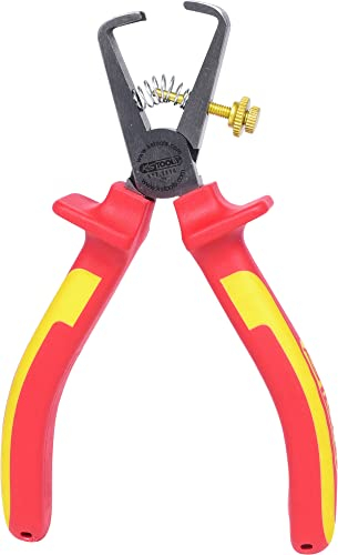 KS Tools - 117.1114 - Pince à denuder isolée à poignée bi-composant - L.160 mm - Poignées bi-matière