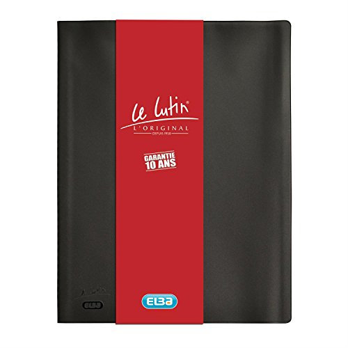 OXFORD Protège-Documents Le Lutin® L'Original A4 80 vues / 40 pochettes Couverture PVC NOIR