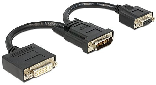 DeLOCK Adapterkabel DMS-59 St. > DVI 24+5 Bu. + VGA Bu. 20cm