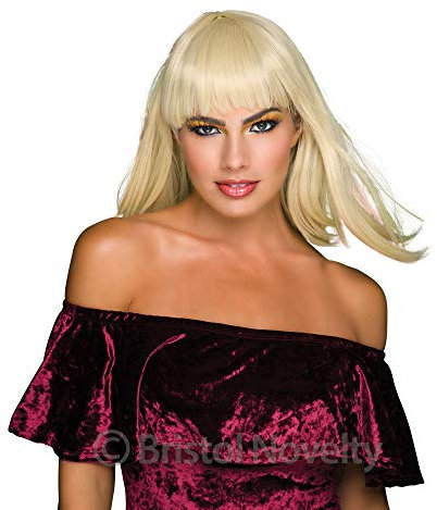 Bristol Novelty, BW851, schicke Puppenperücke, blond, Einheitsgröße