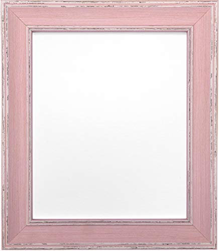 FRAMES BY POST Scandi Vintage Distressed Pink Picture Photo Frame A3