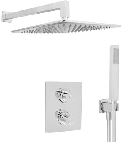 Welfenstein Thermostat Unterputz Set T-30HC7P Regendusche 30x30cm