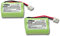 vhbw 2x batteria sostituisce SL30013 per telefono fisso cordless (400mAh, 2,4V, NiMH)