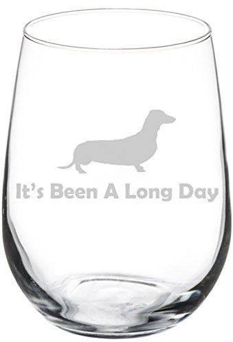 Weinglas Goblet Funny ES IST Lange Tag Dackel 17 oz Stemless glas