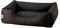 BedDog Hundebett LUPI, Hundekissen mit Abziehbaren Waschbaren Bezug, Hundekorb, Hundesofa, für Kleine Hunde, S, braun-schwarz