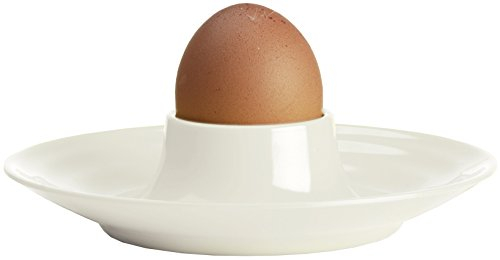 Flamefield Seramika Egg Cups Kitchen Camping Essentials | Vanilla | Pack of 4