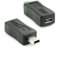 CABLEPELADO Adattatore Micro USB Femmina a Mini USB Maschio | Convertitore Adattatore USB Micro USB a Mini USB | Femmina a Maschio | Nero