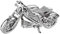 MTu 2018 3D Metall Puzzle Avenger Motorrad Motorcycle Modell Kits I22203 DIY 3D Laserschnitt Modell-Bausatz Spielzeug