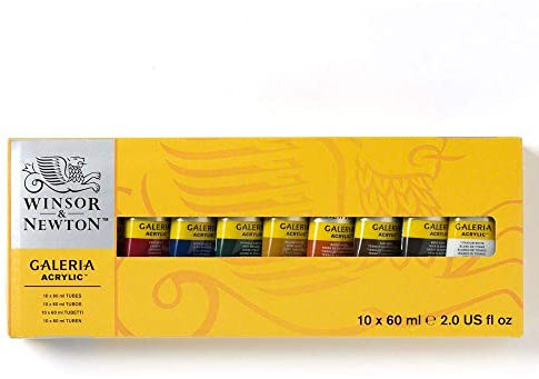 Reeves Winsor & Newton Galeria Acrylic Paint 60ml 10/Pkg-Assorted Colors
