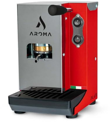 Aroma Plus+ Espressomaschine Kaffeepads ESE 44 Farbe Rot