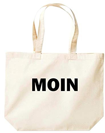 Shirtinstyle Beutel, Moin Heimat Küste Tasche Großer Beutel, Grosse Einkaufstasche, Natur